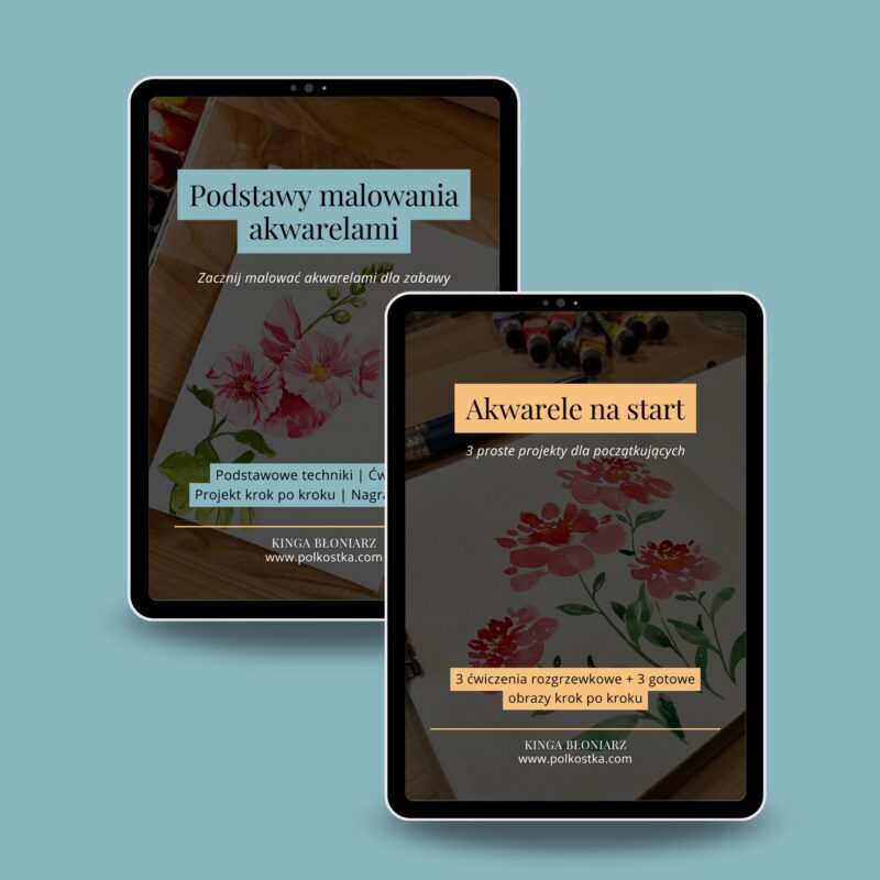Ebook: Podstawy malowania akwarelami + Akwarele na start